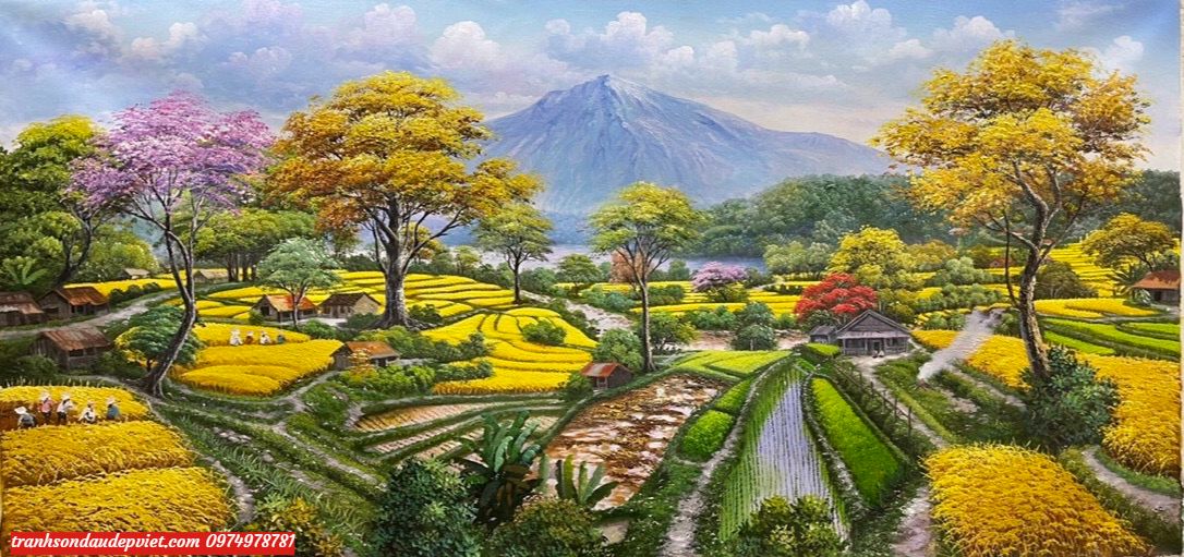 tranh phong cảnh đồng quê